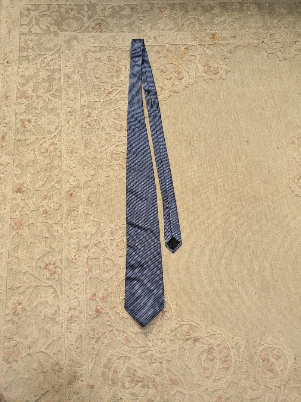Brooks Brothers Navy Micro-Pattern Silk Tie